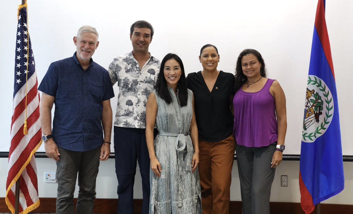 AMB Kwan spoke candidly with film makers of the #Unbelizeablue documentary and conservationists <a href="/OceanaBelize/">Oceana Belize</a>'s Janelle Chanona and <a href="/TNCBelize/">The Nature Conservancy Belize</a>'s Julie Robinson about local efforts to mitigate the ocean crisis and support a resilient planet. #TogetherForOceanConservation