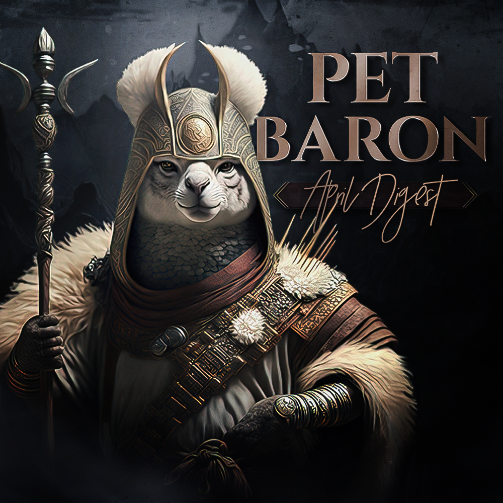 petbarongame's tweet photo. Pack, it's time to feast your eyes on our latest Medium article! Check out our April digest and let us know what you think 🚀 Woof!
https://t.co/7CrMY0LvGm
#PetBaron #p2e #vc #blockchain #web3 #redrift #BlockchainNews #NFTs #meme https://t.co/sgepyWwHh9