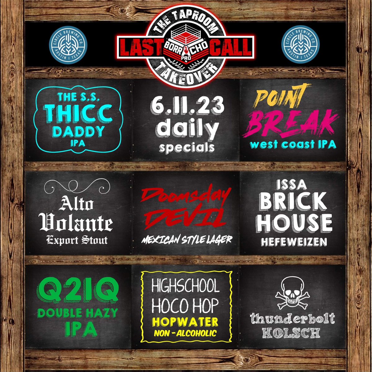 Tickets are live for Taproom Takeover: Last Call! The menu is looking a bit mean! Get your ticket now: borrachoprottlc.eventbrite.com