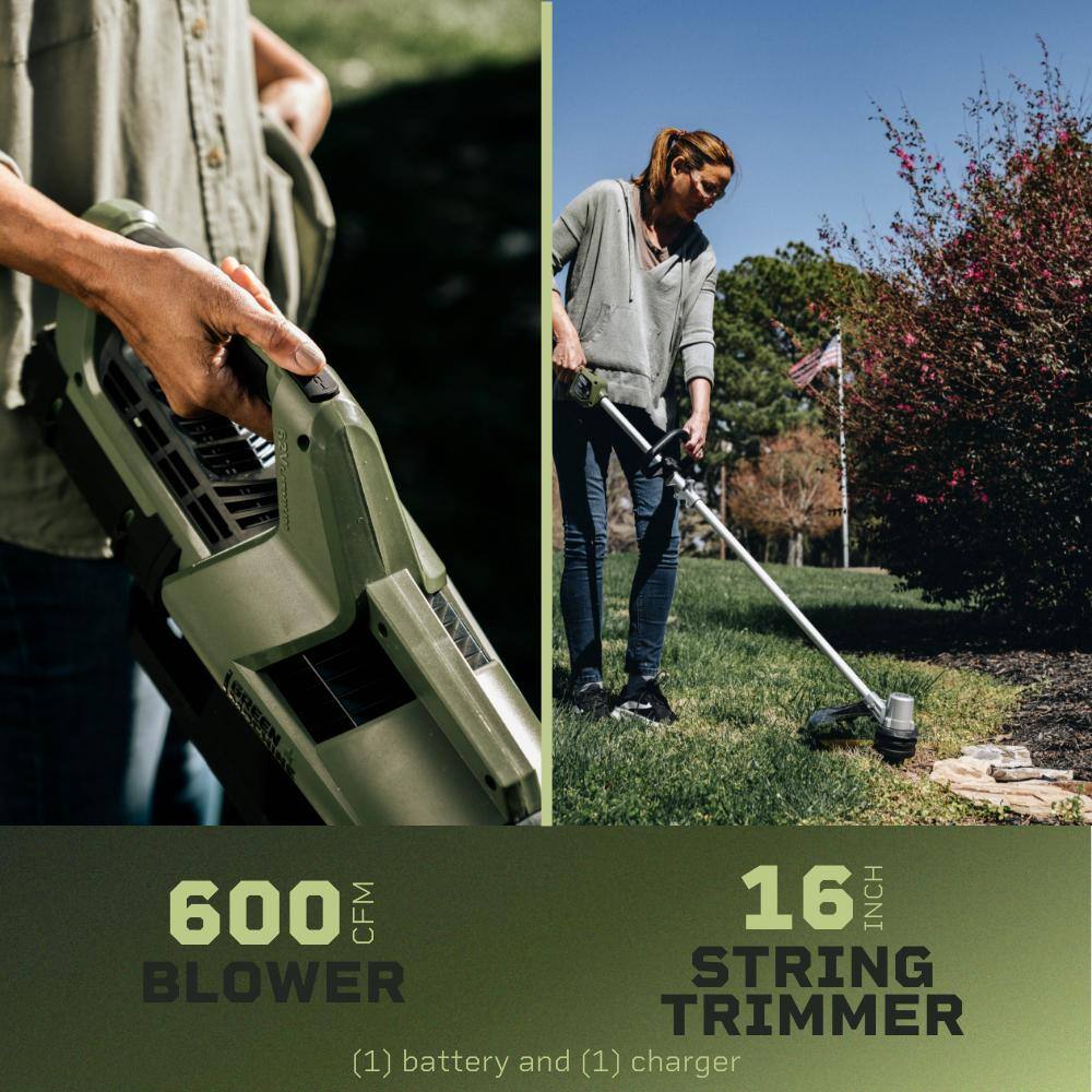 Discounttoday_'s tweet photo. Green Machine GMBT6200-CP 62V 2-Tool Combo Kit: 600 CFM, 120 MPH Axial Blower, 16 in Brushless String Trimmer, 4Ah battery, Rapid Charger (4 pcs)
https://t.co/SAx8qqm1LV
#discounttoday #GreenMachine #stringtrimmer https://t.co/wrkZvVmDdv