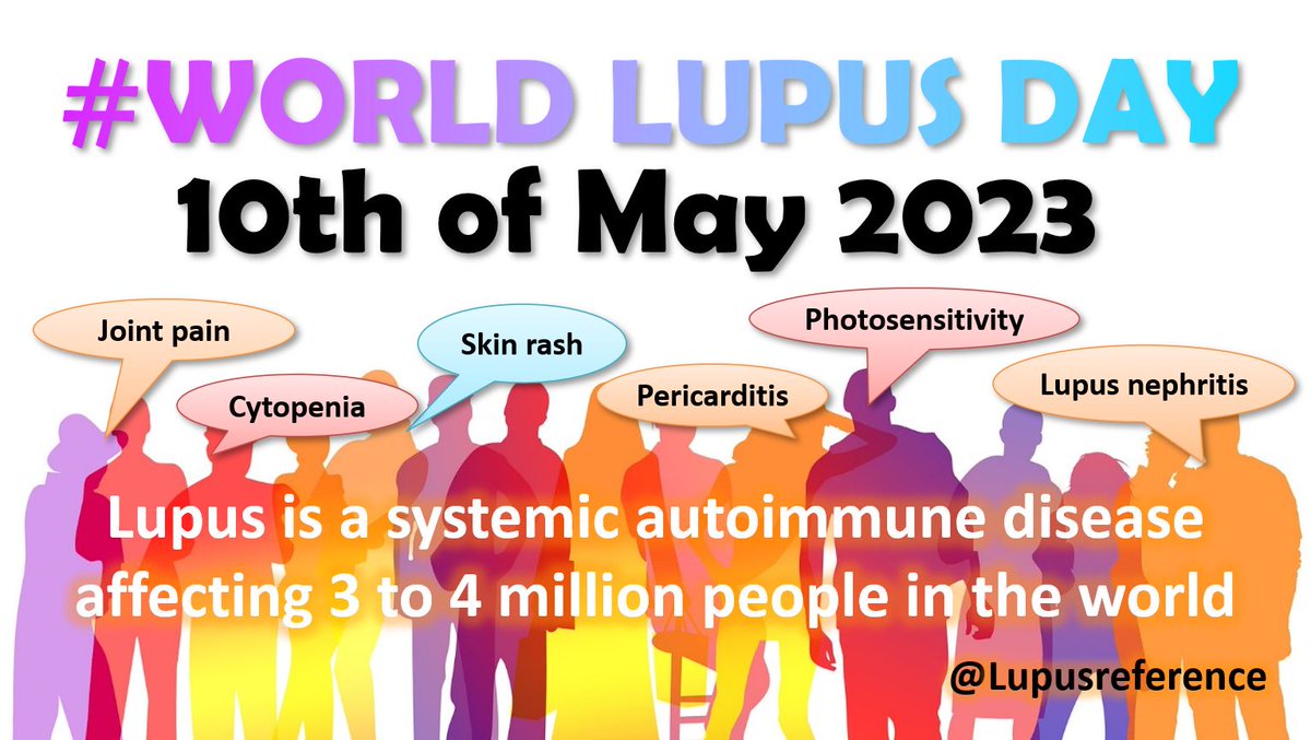 Lupusreference's tweet photo. ✅ TODAY, the 10th of May is the WORLD #LUPUS DAY 🌍🌎🌏
Together, let's raise #Lupusawareness 🐺 about this #autoimmune disease 🔄
TOGETHER WE ARE STRONGER https://t.co/0E8Iirbs6W