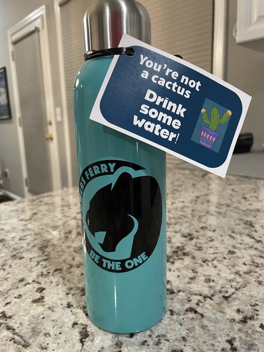 Awesome insulated bottles from administration for Teacher Appreciation Week from ⁦<a href="/ElaynaWilson1/">Elayna Wilson</a>⁩ and ⁦<a href="/TheLitAP/">Rashida</a>⁩! Thank you!😘