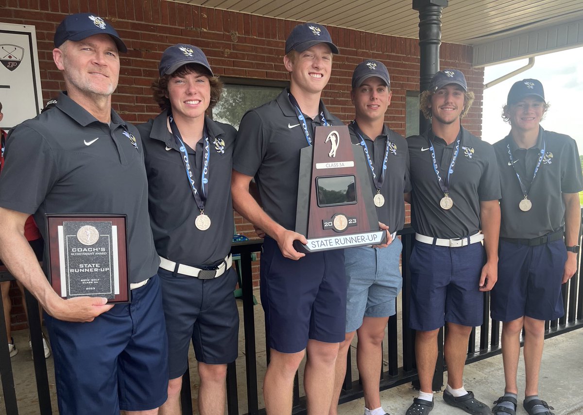 Really thrilled and excited for these young men bringing home some hardware this week from the 3A State Golf Tournament in Ardmore.  Hard work pays off.  Appreciate your efforts.  Congrats guys!  #jackets