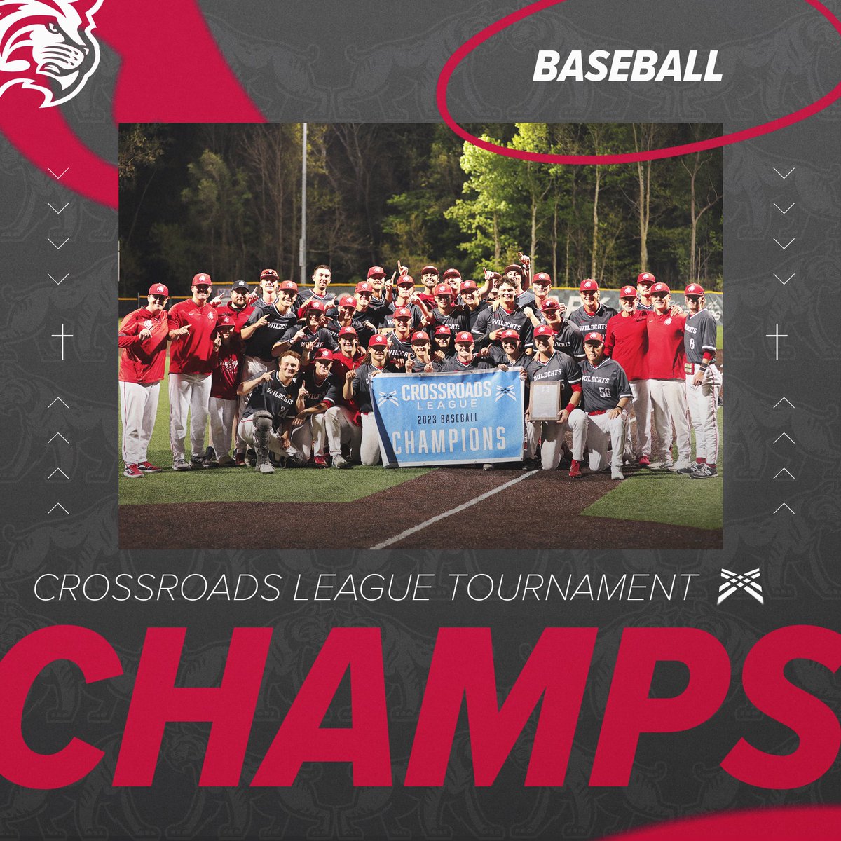 IWUWildcats's tweet photo. Bringing home some hardware 👀🏆

@IWU_Baseball // @IndWes 
@Crossroads_NAIA // @NAIABall https://t.co/P90yogCWXs