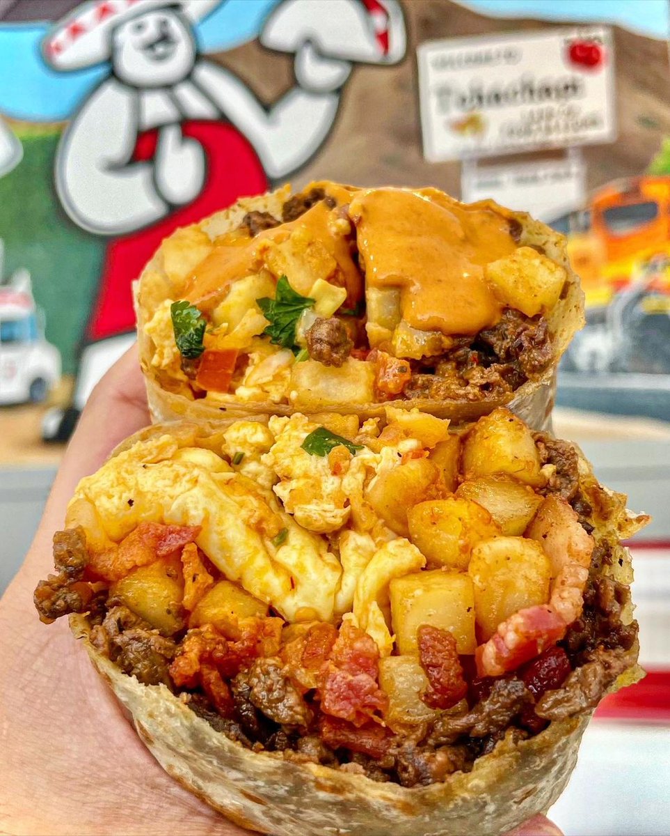 Name a better way to start the day than with a breakfast burrito. We'll wait. 🤤

📸: tacoselsuperior on Instagram

#breakfastburrito #burrito #foodies