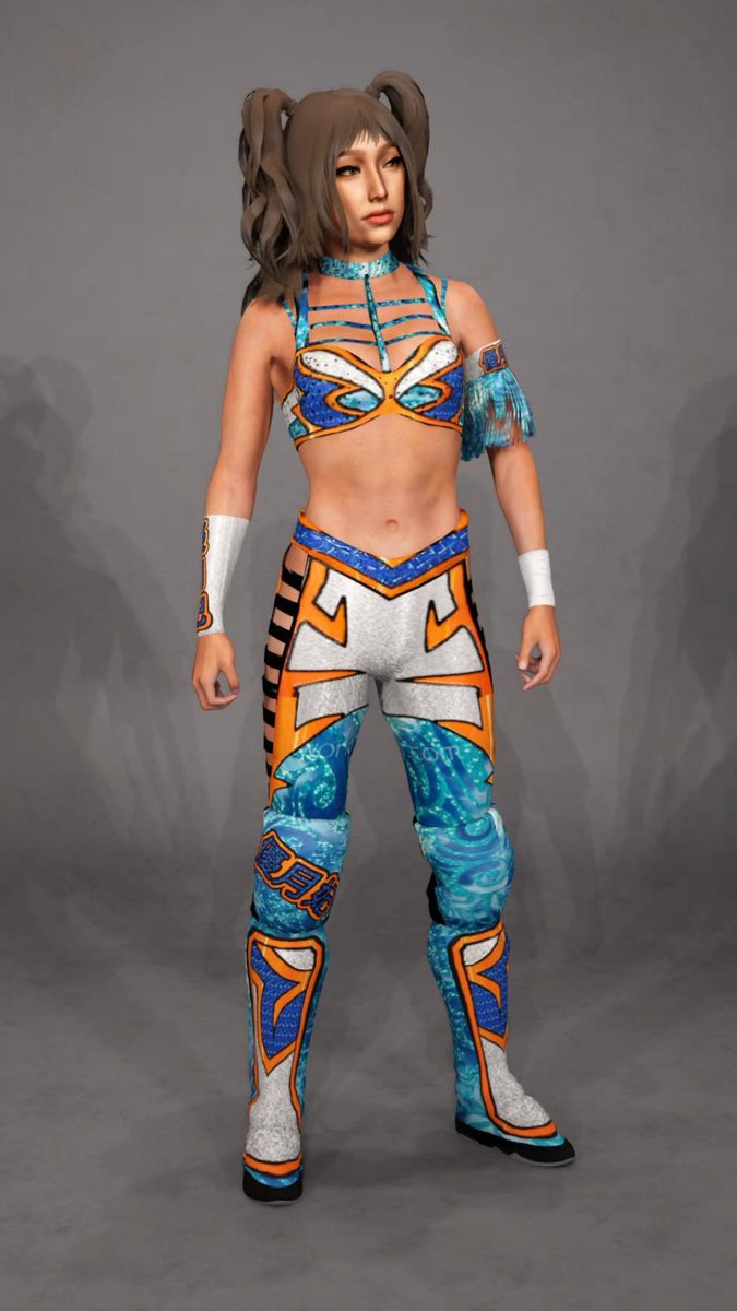 TheLoganKlein's tweet photo. Back in the lab. Working on some CAWs to fill out my PWJ roster in universe mode.

This is Yuzuki (WIP) https://t.co/zalsem91uE