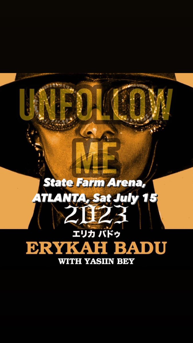 dellzluxurellc's tweet photo. Join us on July 15th, as we celebrate the powerful and timeless music of Erykah Badu. It's going to be an evening filled with good vibes, great music, and unforgettable memories. @erykahbadu @yasiinbey @thergroupinc #erykahbadu #unfollowmetourpromo #unfolllowmetouratl https://t.co/CQKMN6kU1A