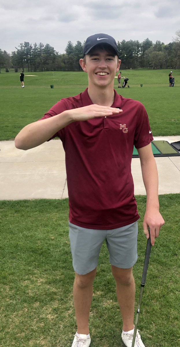 MGBoysGolf's tweet photo. JV took care of business at Bunker Hills today shooting a season low 302! @DavisTripp2 tied for low honors with an even par 72! @LandonRogala and Zach Johnson tie for 3rd overall with 75! Great work fellas! Detroit Lakes next! #CrimsonFamily https://t.co/RYNdxcD2Zm