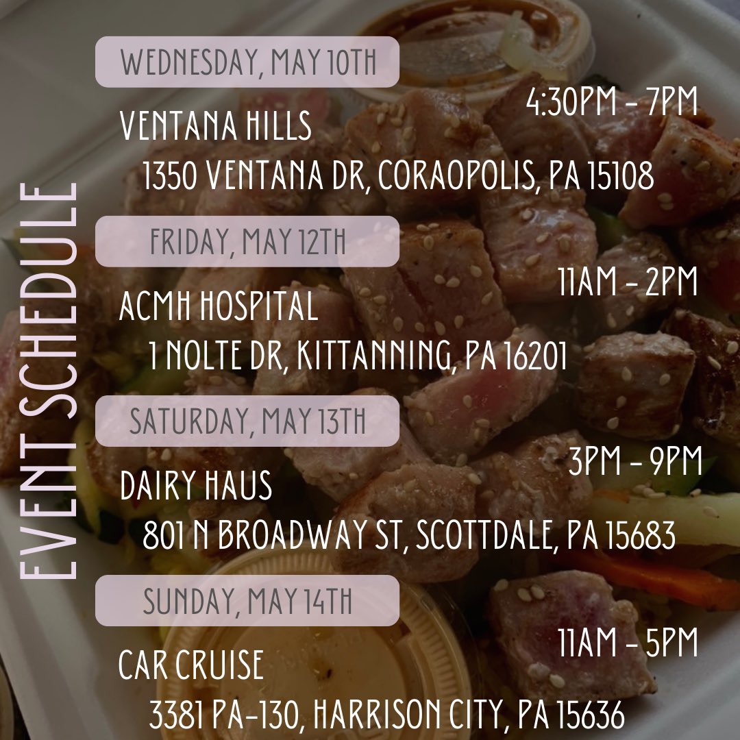 Can’t wait to see you all this week !!