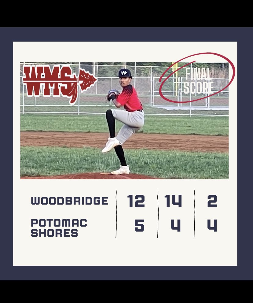 MrPhillips1012's tweet photo. Great team win tonight for #WMS ⚾️. They are now 6-0 on the season! https://t.co/t0U47KPt5o