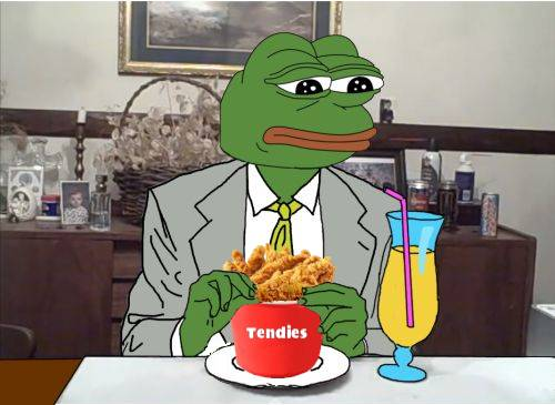 Tendieserc's tweet photo. Patiently waiting for CPI tomorrow while devouring my #TENDIES https://t.co/fd9qyRyAcr