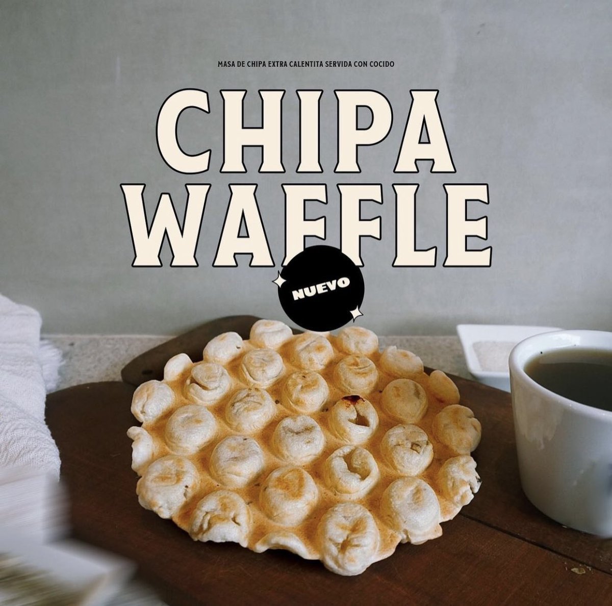 Hablando de café ☕️ ( que también lo tenemos). Ofrecemos un buen COCIDO con leche &amp; chipa waffle. 
Así es, llegó la triole B.

Bueno, bonito y balato 

📍Hector Verá Esq. Denis Roa