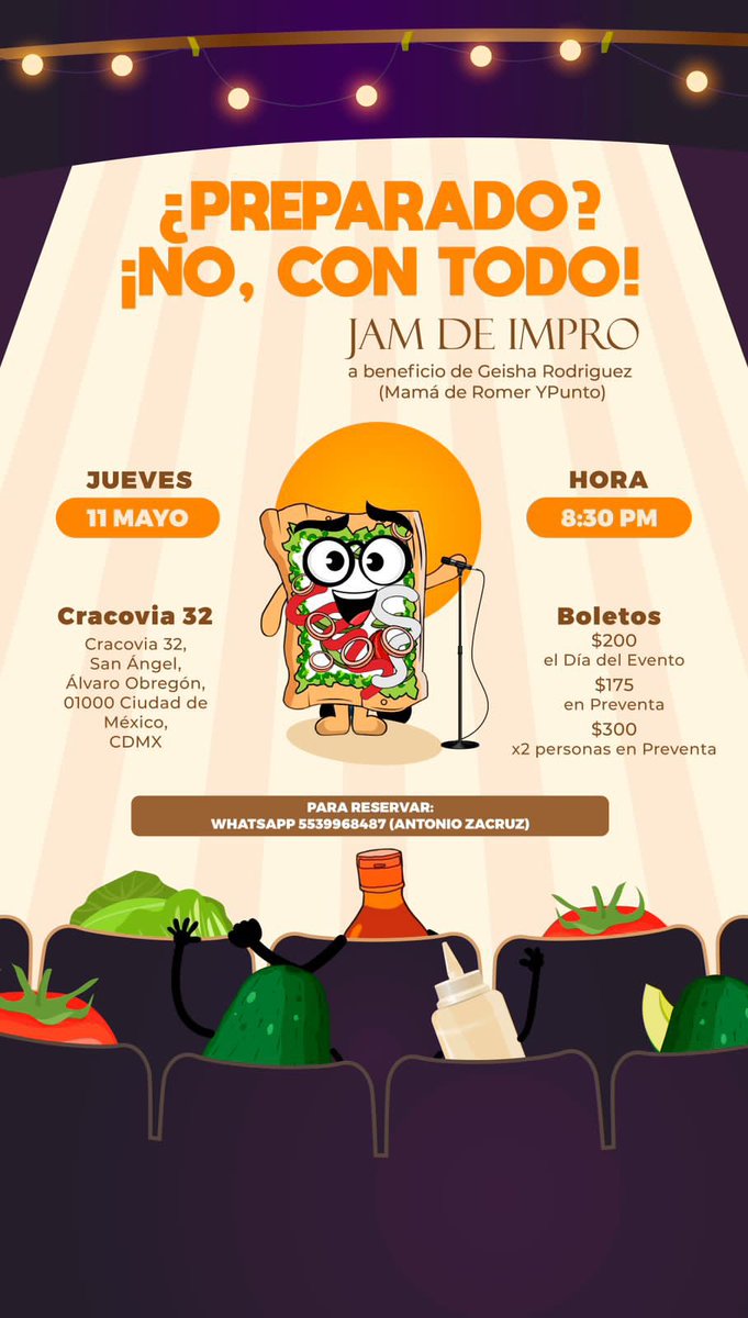 Lidia_Iveth's tweet photo. Jam de Impro en CDMX. Historias que nacen al momento y en las que puedes participar. ¡Cupo limitado! Reservas con precio especial 🎟️🎭 #impro #improcuentos #improteatral #narraciónoral https://t.co/JvQznab6fA