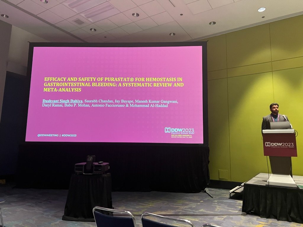 DushDahiya's tweet photo. Promises made, promises kept💯
Last DDW I promised myself that I would work hard to get an oral presentation at #DDW2023. Today that finally happened!!💪🏻🔥
Grateful to have the opportunity to present our work our #PuraStat @3DMatrixNA! #Firstpresentation #GITwitter #MedTwitter https://t.co/zncCU0m2Cx