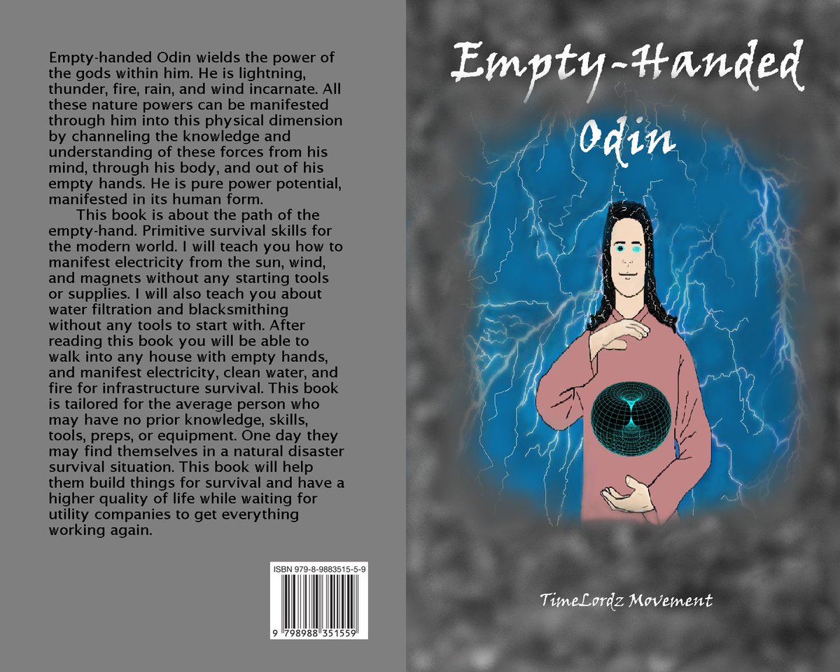 Empty-Handed Odin - path of the empty-hand primitive survival skills for the modern world Available at online and retail stores now timelordsmovement.com #infrastructure #survival #survivalskills #survivalcraft #homestead #energy #blacksmith #wind #water #odin #nordic…