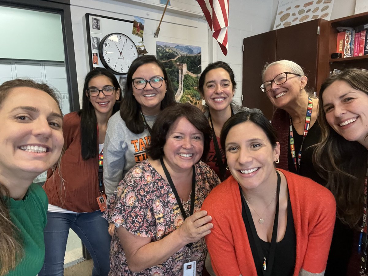senoritapacheco's tweet photo. Happy teacher appreciation week to this extraordinary group of TPS world language educators! I am so honored to work side by side each and every one of you! Thank you for being so hard working and dedicated! You are an inspiration to all! @tauntonhstigers @Taunton_Schools https://t.co/9D8fwOP9PR