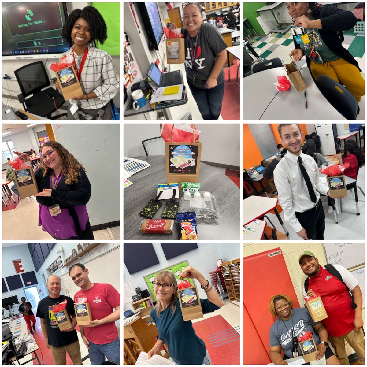Teacher Appreciation kicked off Monday with Coffee, Donuts, &amp; Travel Kit! Davis Teachers are Ready!!!🧳✈️
<a href="/SAISD/">San Antonio ISD</a> <a href="/DrJaimeAquino/">Jaime Aquino</a>