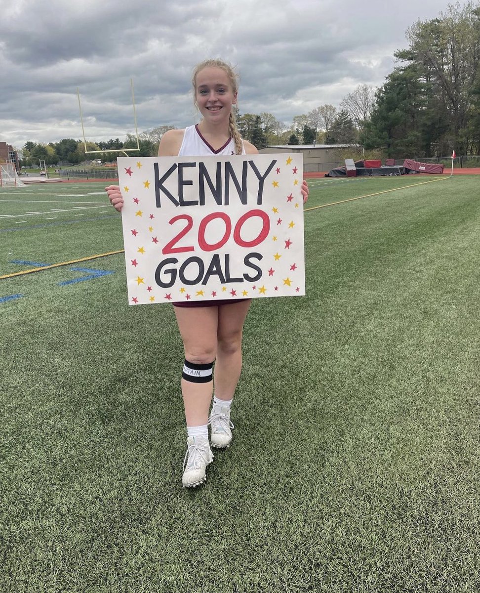 Makenna Cassin, senior captain, has reached her 200th goal on her senior night!! Helping her team win 12-9!!