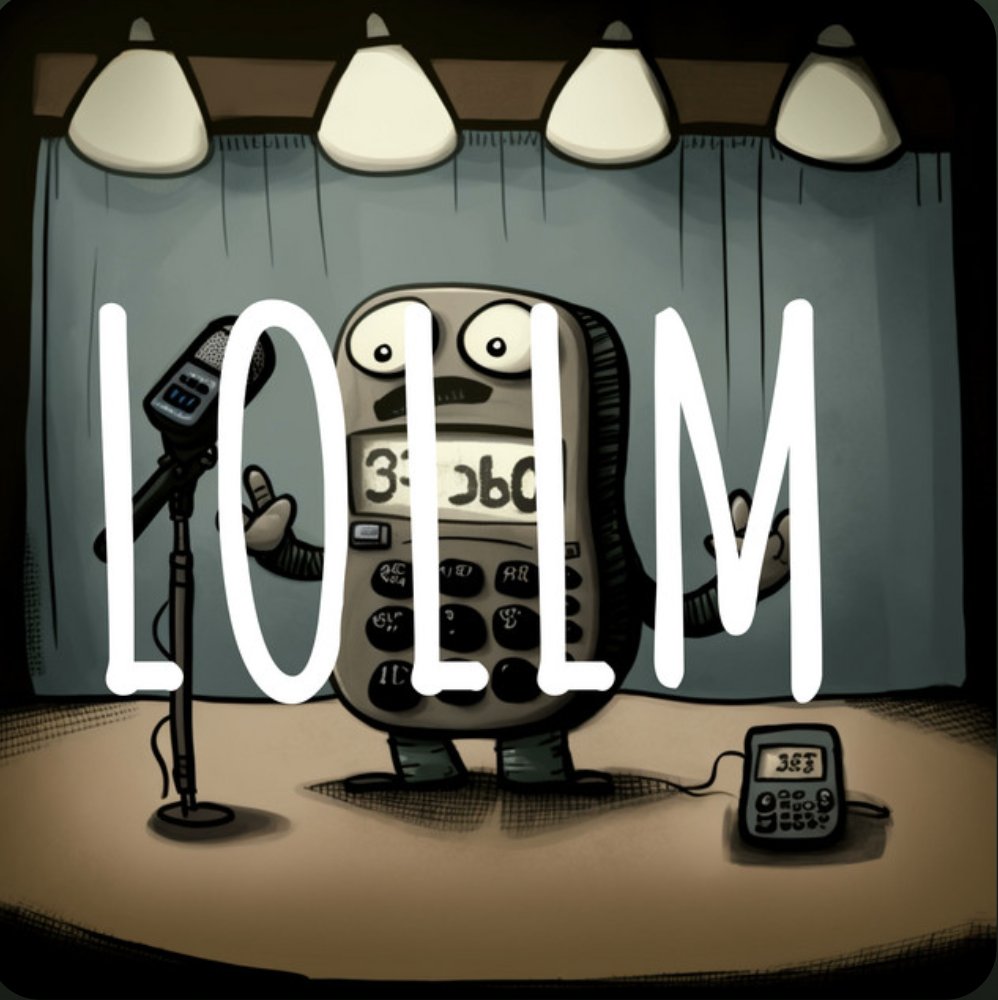 edwardbenson's tweet photo. LOLLM - An AI Generated Standup Comedy Podcast

🧵 Thread below on how it's made and what I learned.

If 15 folks retweet I'll tidy &amp; publish the source code :-)

https://t.co/pcoG6dbCBZ https://t.co/kQacHMdYpM