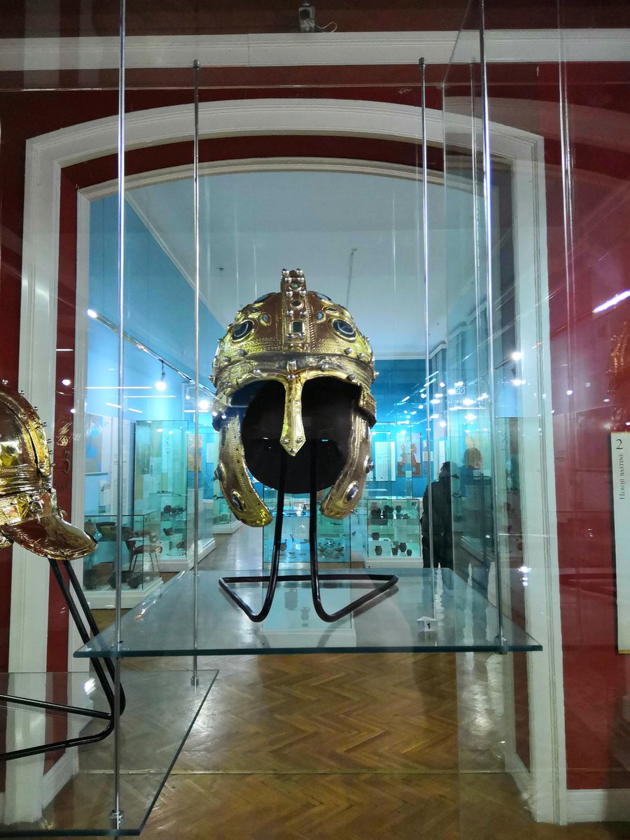 kojic_a's tweet photo. I saw it recently and it's really impressive. The helmet is completely preserved and definitely worth seeing. #NoviSad #Serbia https://t.co/M4S8eDdWND