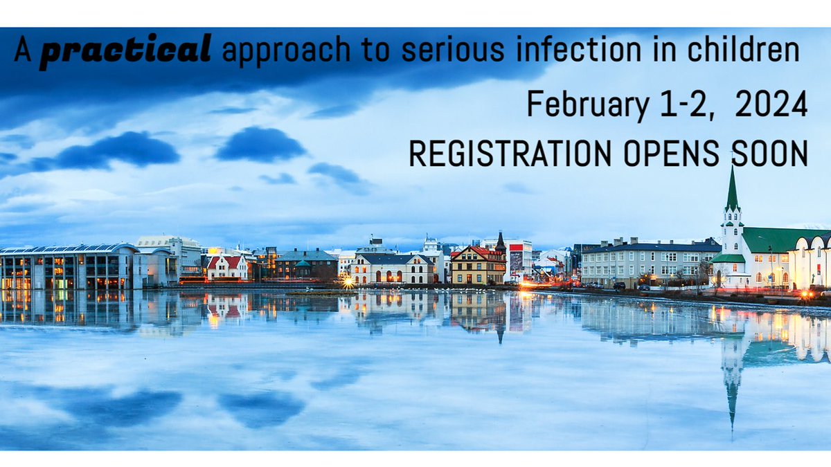 Serious Infections (@icelandcourse) on Twitter photo We're delighted to be at #ESPID2023 and to announce that the <a href="/ESPIDsociety/">ESPIDSociety</a> sponsored #IcelandCourse2024 will take place 1st-3rd February 2024
A great opportunity to learn a practical approach to serious infections in children
Details here:
kom.eventsair.com/espid-course-i… We're delighted to be at #ESPID2023 and to announce that the <a href="/ESPIDsociety/">ESPIDSociety</a> sponsored #IcelandCourse2024 will take place 1st-3rd February 2024
A great opportunity to learn a practical approach to serious infections in children
Details here:
kom.eventsair.com/espid-course-i…