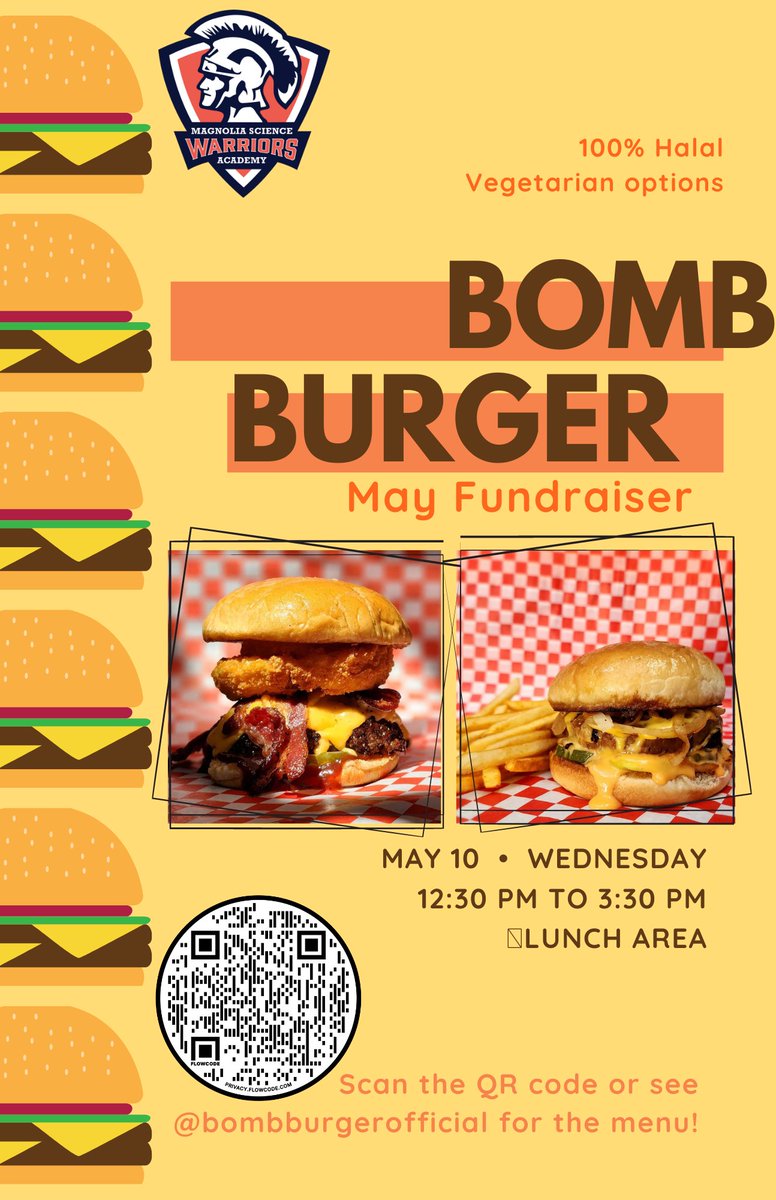 msa1reseda's tweet photo. Our Warriors will be having a fundraiser on Campus on May 10th from 12:30 PM - 3:30 PM. 

Feel free to participate and support our Senior Class :) https://t.co/g2HJIqo2vr
