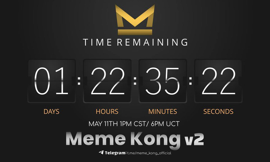 Bullrun_Gravano's tweet photo. $MKONG @MemeKongToken 

I've been anxiously waiting for this.

Hyper-deflationary v2 contract will be deployed. Stakers will be rewarded, BIG TIME

Join the TG:
https://t.co/RQEwBGXWvL

https://t.co/crm0a0XydC https://t.co/Egl3eZRvzM
