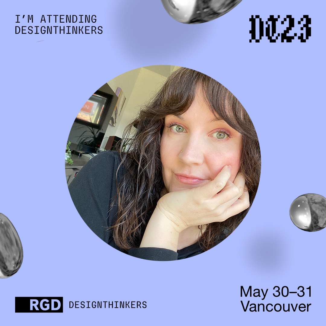 JessGrey's tweet image. Any designer pals attending @RGD’s DesignThinkers conference May 30-31? I’m excited to check it out with my design team and see where the industry is heading! See you there? Pic of me practicing my design thinking: