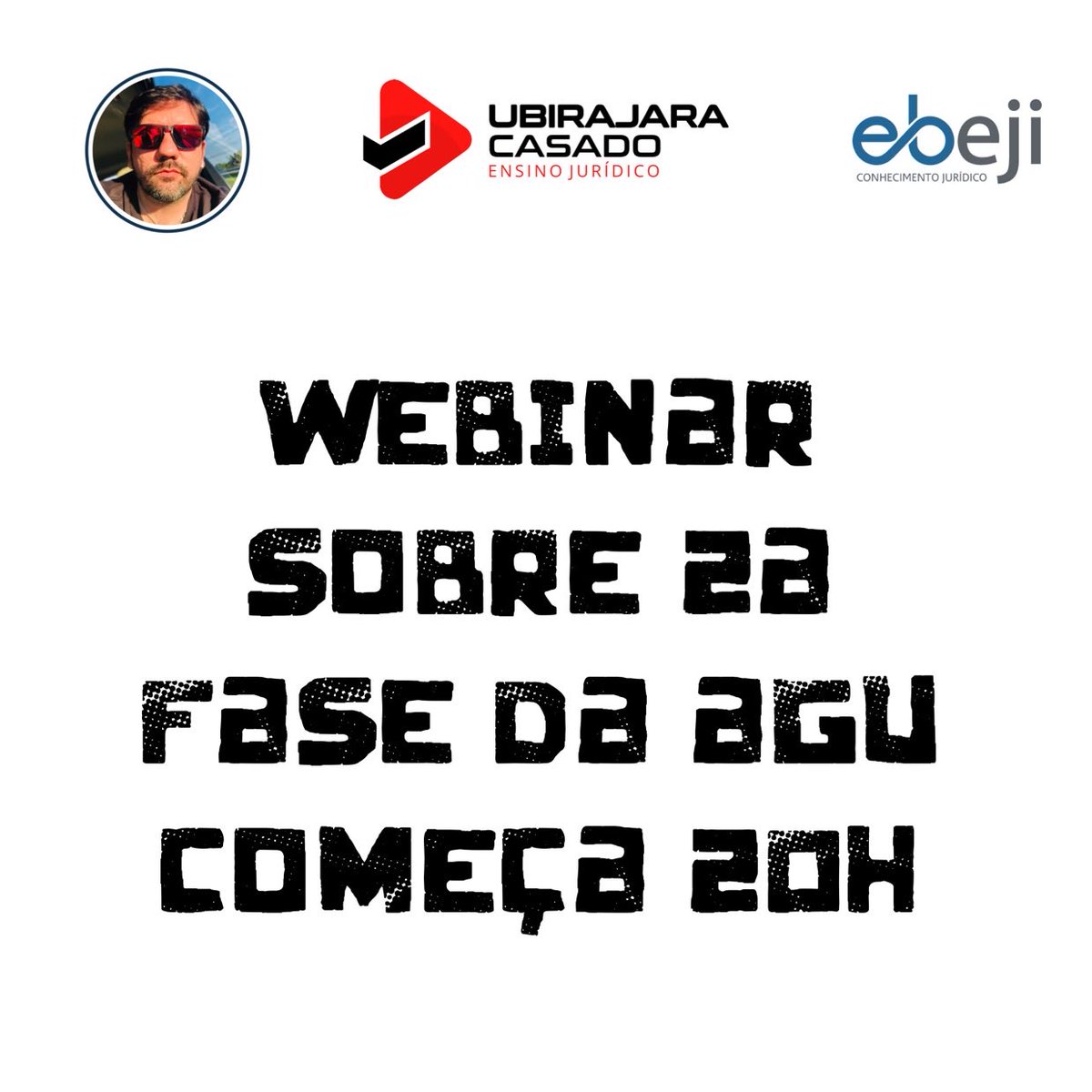 * — Webinar GRATUITO 
Hoje 20h
Prof UBIRAJARA  eepurl.com/iqXBbo