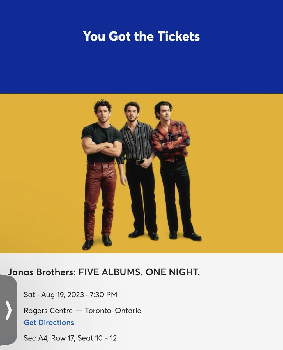 kimberlybourque's tweet photo. I needed something good after a hard week. The @jonasbrothers always come through. 🥹❤️✨ We can’t wait to welcome you back to Canada! 🇨🇦 See you soon, @joejonas @nickjonas @kevinjonas! 

@boyledana @samcourtt https://t.co/ywP0euwcvH