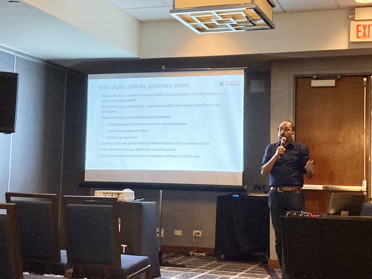 elsevierpure's tweet image. Promoting research data sharing with Pure, and building an integrated research data management framework with Dr. Anesh Nair from @UniCanberra to comply with public access funding mandates. #NORDP2023 #researchdatamanagement #RDM