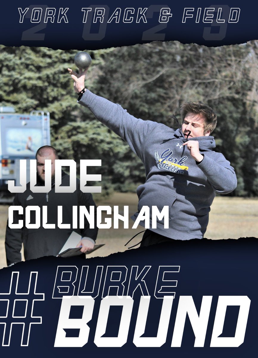 .<a href="/CollinghamJude/">Jude Collingham</a> launches a 50’ throw in shot put to punch his ticket! #yorkdukes <a href="/layton_oberle/">Layton Oberle</a>