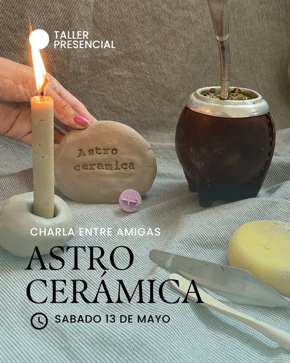 FioHomsi's tweet photo. 🪐💫Taller de Astrología y Cerámica en Cordoba capital, zona norte.

Sábado 13 de Mayo✨ https://t.co/GrBxV2UGDM