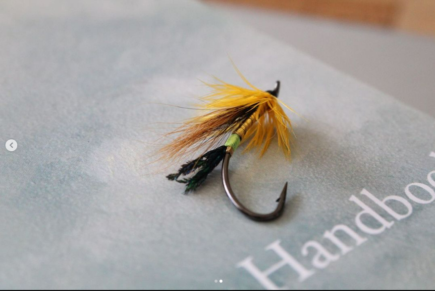 Saltwateronfly's tweet photo. Very nicely tied
@kenziekozera    Gold Cosseboom variant tied on a Partridge Patriot single.
;
#flytying #flyfishing #atlanticsalmon #atlanticsalmonfly #atlanticsalmonflies #steelhead #steelheadflies #hairwings #timberandfins #swingthefly #partridgehooks #partridgeofredditch https://t.co/THXpB6W0Ua