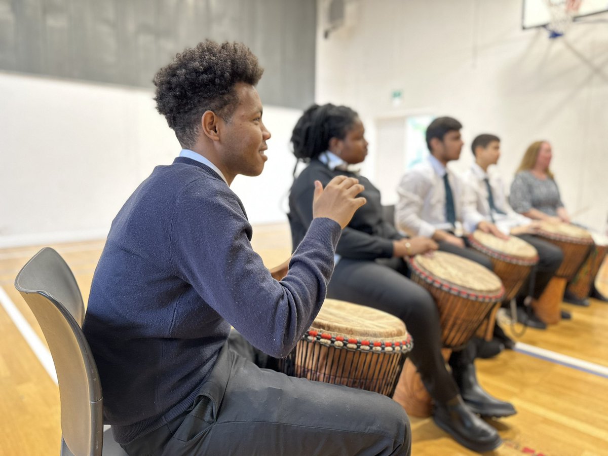 Our ‘Music in May’ celebrations have begun! We were very excited to start rehearsing new pieces with our djembe orchestra, under the guidance of the fabulous <a href="/EarleyMusic/">Dan Earley</a> - we can’t wait to share our performance in primary schools later this month! 🪘 <a href="/haringey_music/">Haringey Music Service</a> #ThisIsAP