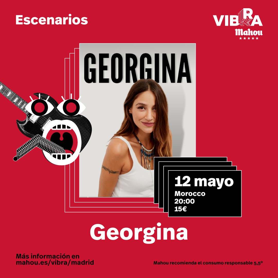 GeorginaFClub's tweet photo. ¡Y queda muy poco para que la gira haga su siguiente parada! 🌟 
¿Hay mejor plan que disfrutar de la música en directo de @georginamusica? ¡Apunta la cita! 

🏙 Madrid.
📌 @Sala_Morocco.
📅 12 de mayo.
🕐 20:00 apertura de puertas.
🎟 https://t.co/9VG5nMJYML https://t.co/fgIaphAIr7