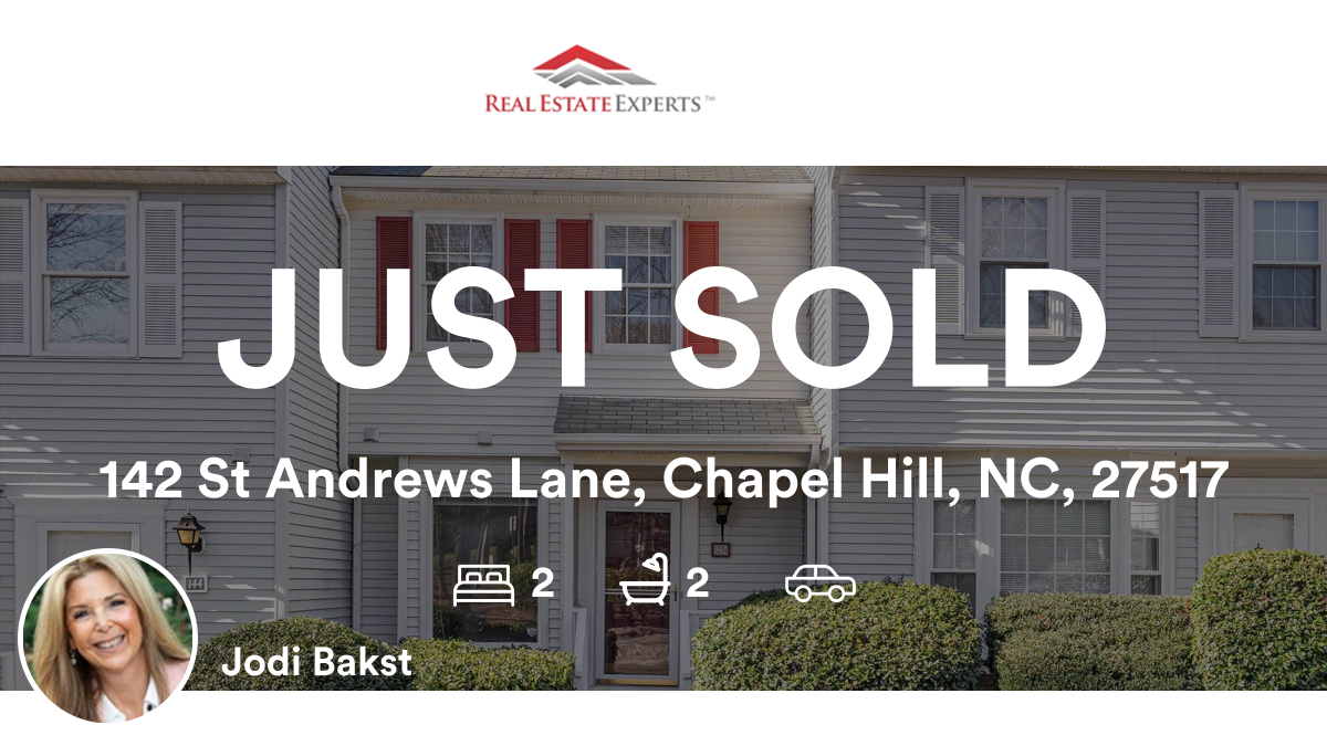 Jbakst's tweet photo. 🛌 2 🛀 2
📍 142 St Andrews Lane, Chapel Hill, NC, 27517

Our agent’s latest sale on RateMyAgent
 187331
https://t.co/PcChKx3G2D

...
#ratemyagent #realestate https://t.co/FiIuxXQVNC