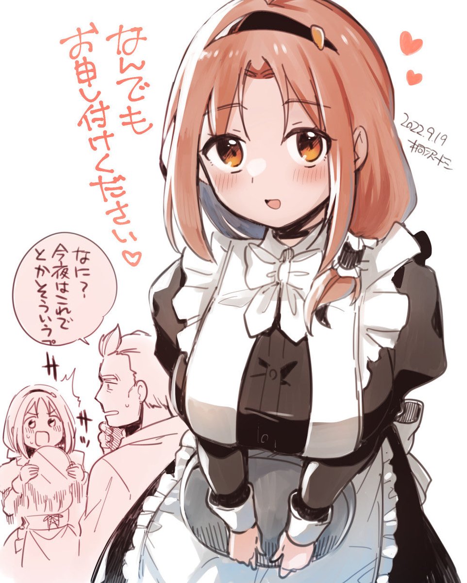 メイドの日なのでメイドな助手詰めです。