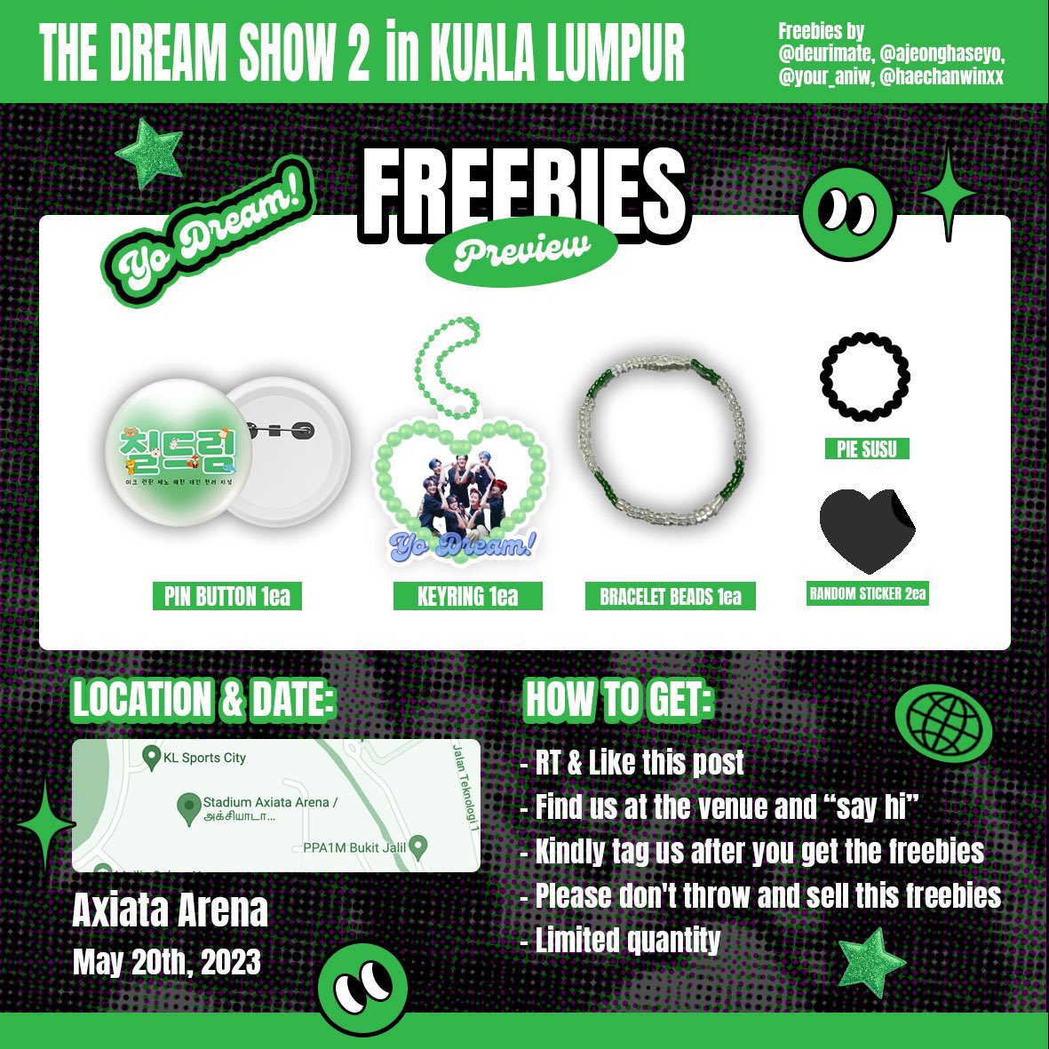 aniw_yourjjae's tweet photo. 𝐓𝐇𝐄 𝐃𝐑𝐄𝐀𝐌 𝐒𝐇𝐎𝐖 𝟐 𝐢𝐧 𝐊𝐔𝐀𝐋𝐀 𝐋𝐔𝐌𝐏𝐔𝐑

       ❇️ #TDS2inKL Freebies Support ❇️ 
by @ajeonghaseyo @your_aniw @deurimate 
                           @haechanwinxx 

🗓 May 20th, 2023
📍 Axiata Arena
⏰ TBA
🎁 Limited quantity

More details on the pict below! https://t.co/jS2ZiCGjbb