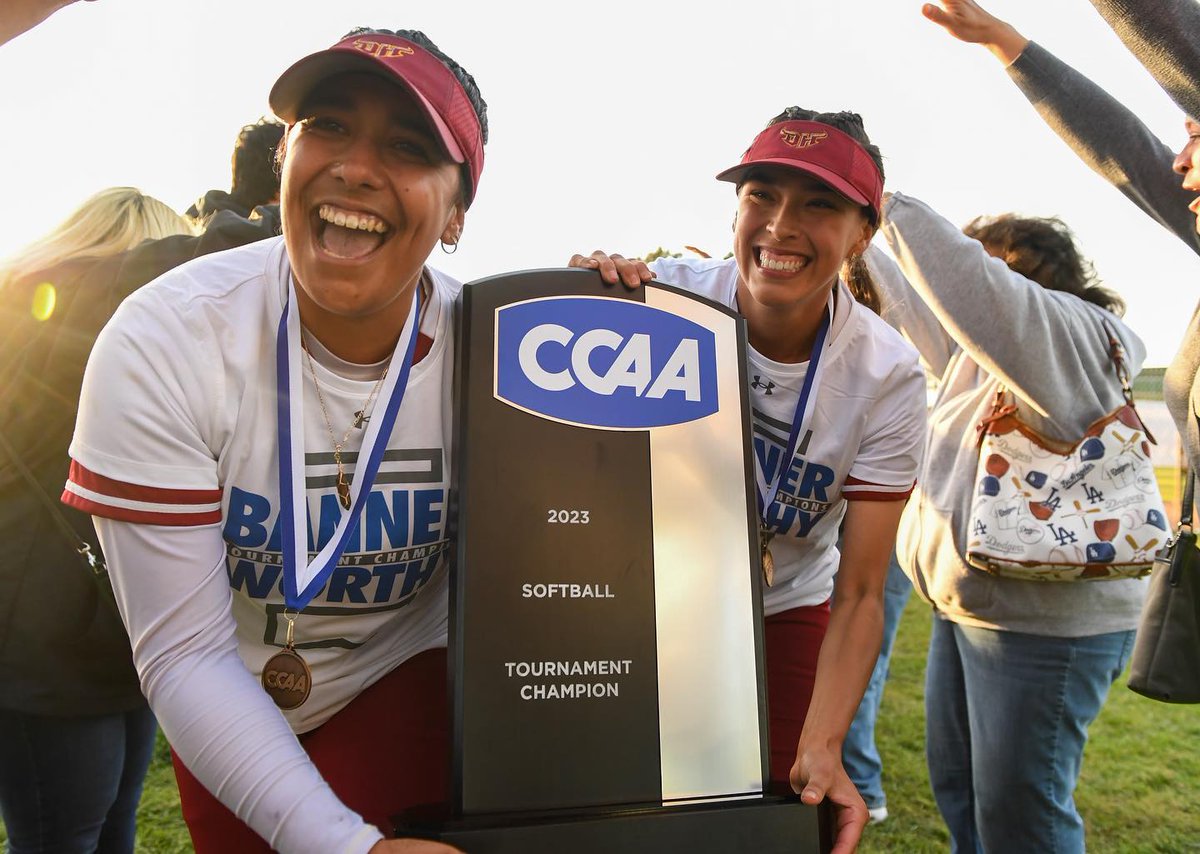 DominguezHills's tweet photo. Congratulations to the @csudhsoftball team for winning their first @goccaa  Tournament Championship.🏆 We are so proud of this team. Their hard work and dedication led them to this historic win. Next up, the NCAA Division II Regional Tournament! 🥎 We wish them all the best. ✨ https://t.co/VTxVDTWQ22