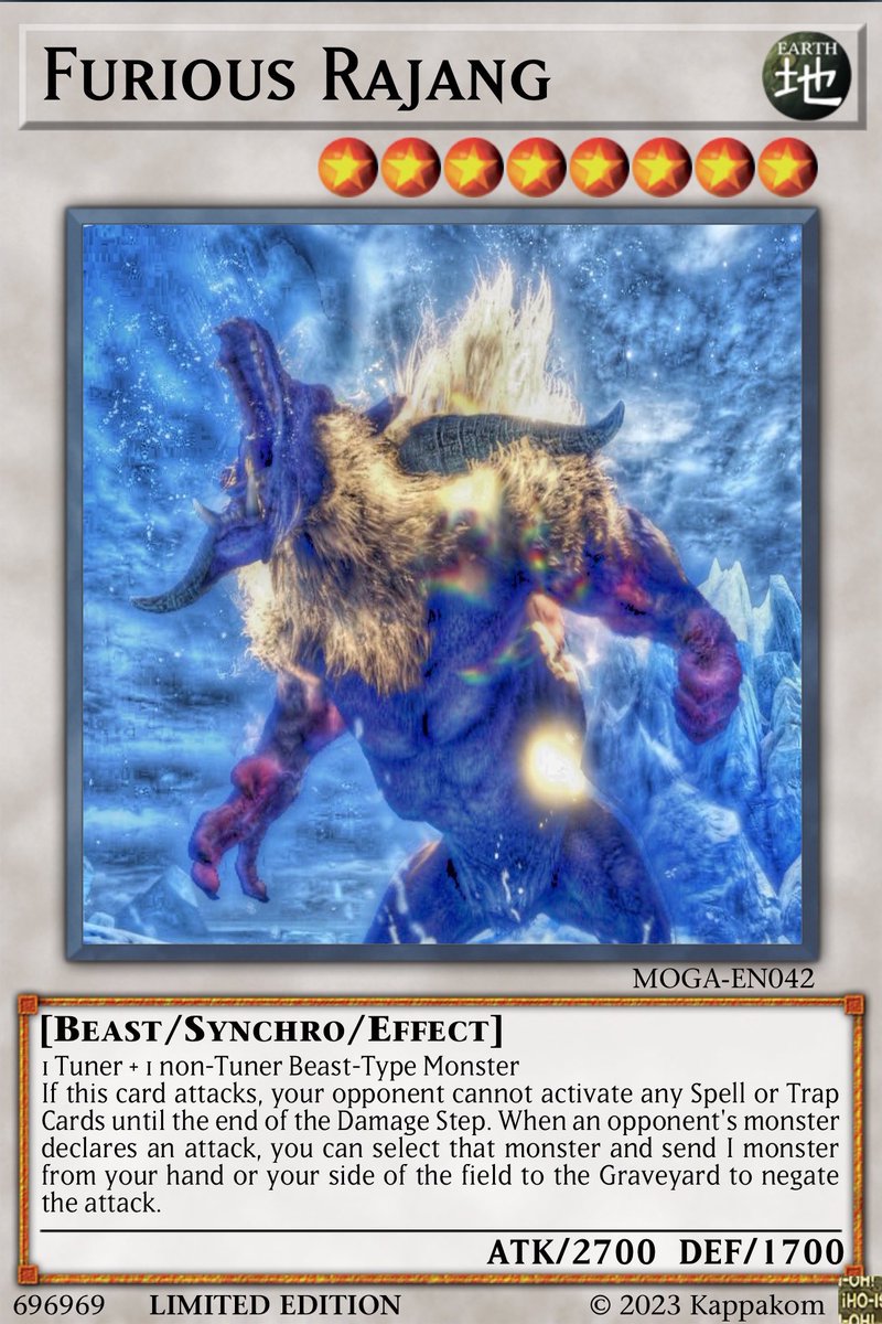 I've been playing a lot of yugioh latelyso I wanted to make monster hunter  cards cause I was bored