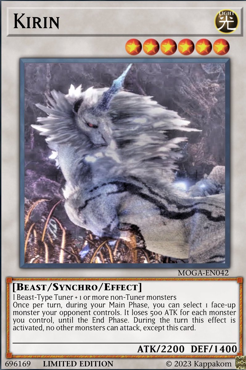 I've been playing a lot of yugioh latelyso I wanted to make monster hunter  cards cause I was bored