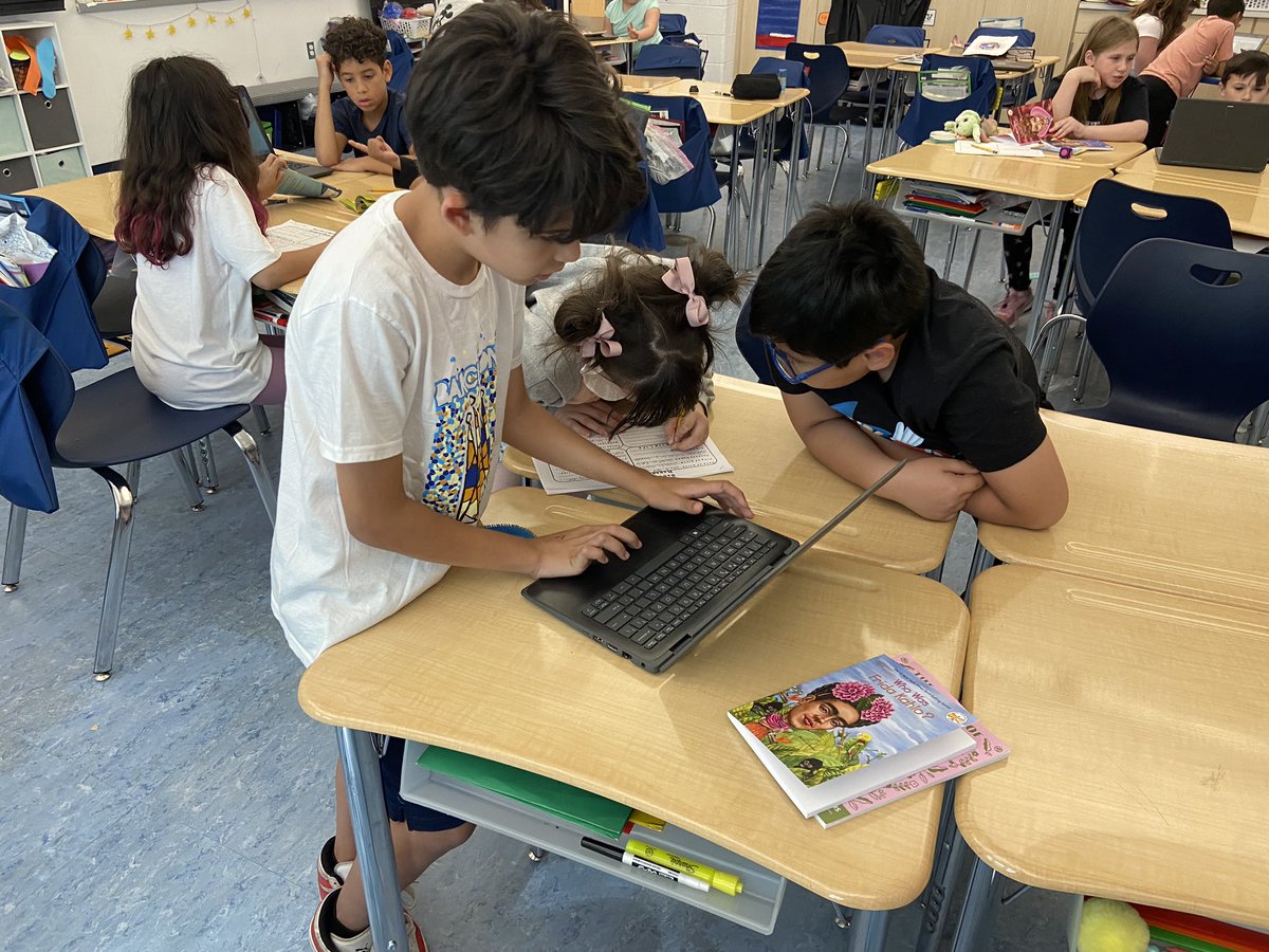 AAquino3rd's tweet photo. We started working in our biography book clubs today! We’re already learning so much about some very influential people in history. https://t.co/GjZGfyoO2C