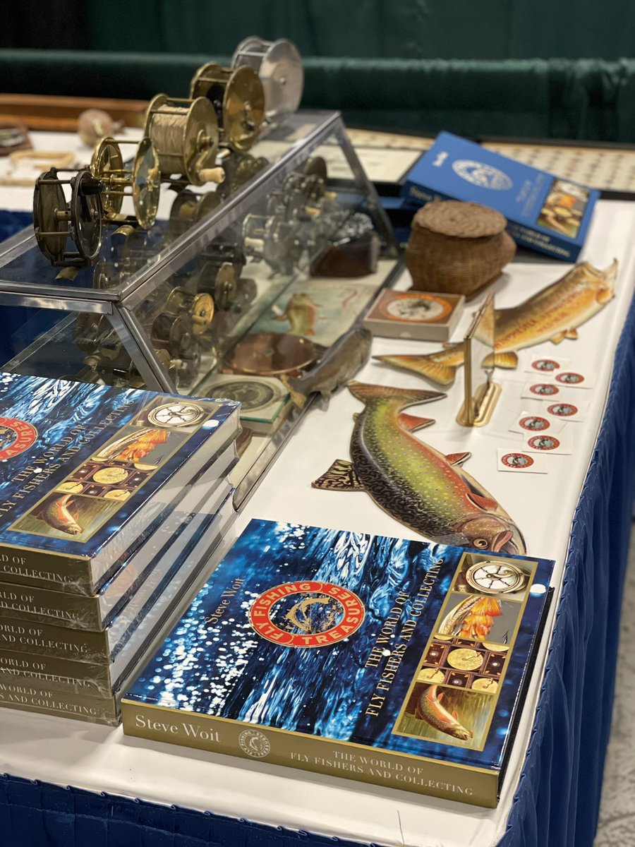 TreasuresFly's tweet image. Looking forward to signing books + selling tackle @ NFLCC (National Fishing Lure Collectors Club)
New England Vintage Fishing Tackle Show @ Holiday Inn, Dedham, MA this 
Sat. May 13th 9AM – 2PM  #flyfishing #vintageflytackle #flyfishingreels #flyfishingtreasures #dedhamma #nflcc