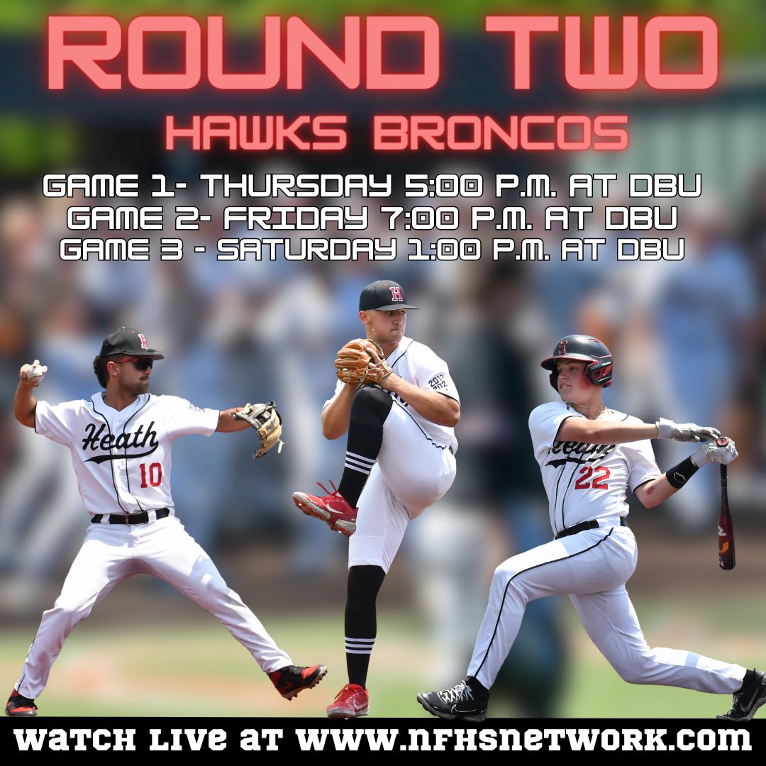 Video Rights Acquired ✅
Now it’s our turn to do the buckin’ 🦅 
#WTD | <a href="/HeathHawksBB/">Heath Hawks Baseball</a>