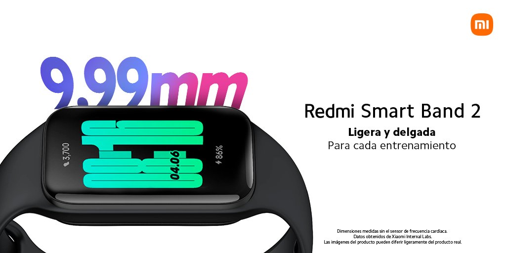 XiaomiPeru's tweet photo. ¡Haz tus rutinas con mayor comodidad!
La #RedmiSmartBand2 de #Xiaomi es súper delgada y pesa solo 14.9 g . Es el accesorio ideal para acompañarte en tus ejercicios de manera #Smart y con estilo.😉

Consigue la tuya aquí 👉 https://t.co/f17pfn7Ilw y lleva tu #MotivaciónAlMáximo https://t.co/HCwn8sqPSY