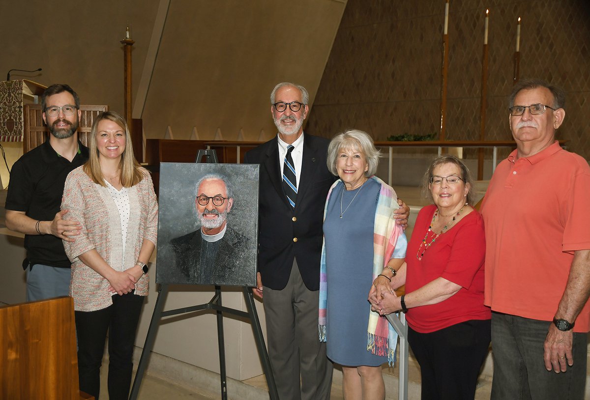 Dr. Arthur Just, Professor of Exegetical Theology, was honored this morning after Chapel with his portrait as the Class of 2023 Gift to CTSFW, presented by Sem. Isaiah Armbrecht. To view the entire presentation, log onto bit.ly/3Gn7sA6 Daily Chapel for 05-09-2023.