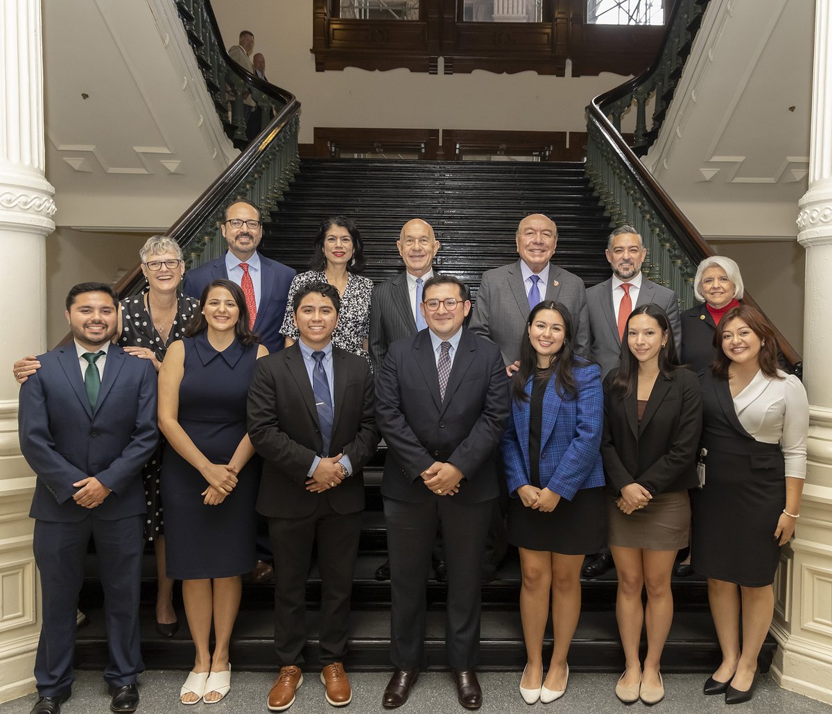 whitmire_john's tweet photo. Today we recognized an amazing group of students working in different Legislative offices as scholars in the Gregory Luna Program. This session we have the pleasure of having Juan Negrete, who has been a great team member and a valuable asset in the office. #txlege https://t.co/h0vuEx48yK