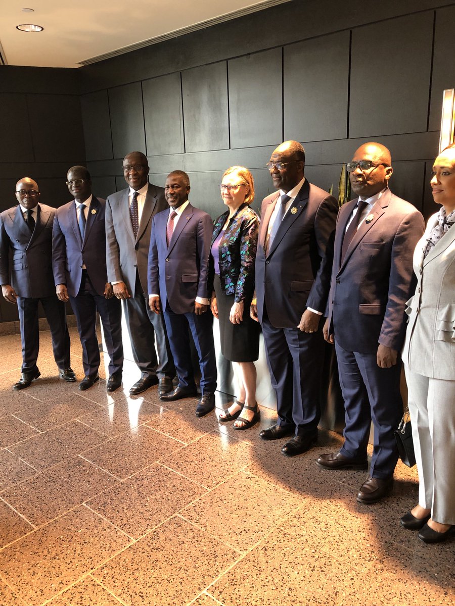 1/2: Nous a fait l’honneur ce jour à Washington DC, le Président de l’Assemblee Nationale de #Côte d’Ivoire l’Hon. ⁦<a href="/ABictogo_Panci/">Adama Bictogo</a>⁩ et sa délégation en visite aux #USA. Avons échangé sur les actions envisagées pour les élections locales et régionales apaisées et inclusive.