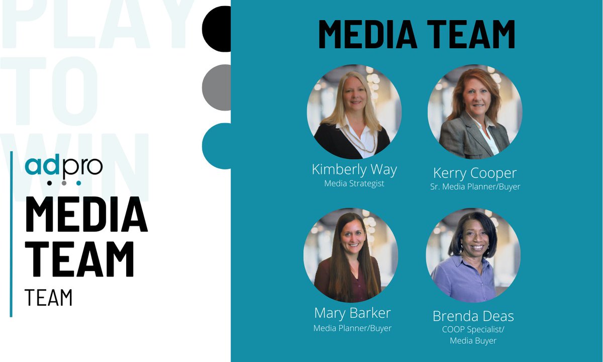AdProResults's tweet photo. Have you heard any of our radio ads? You can thank our wonderful Media team for scheduling those! 
This team schedules our client’s traditional media such as TV, radio, and outdoor. Thank you for everything you do, ladies! https://t.co/VSYSTWywIJ